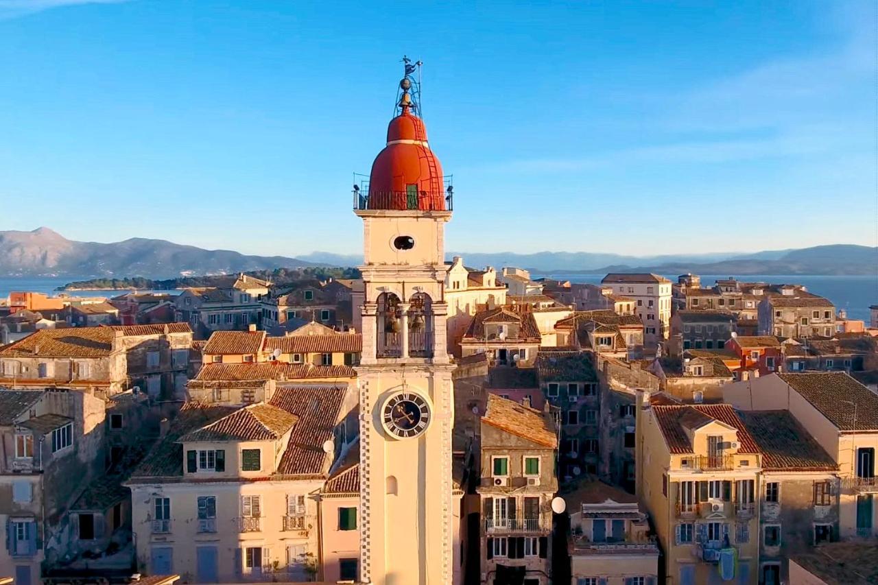 Spacious Maisonette - Roof Top View Of Corfu Port Mantouki 외부 사진