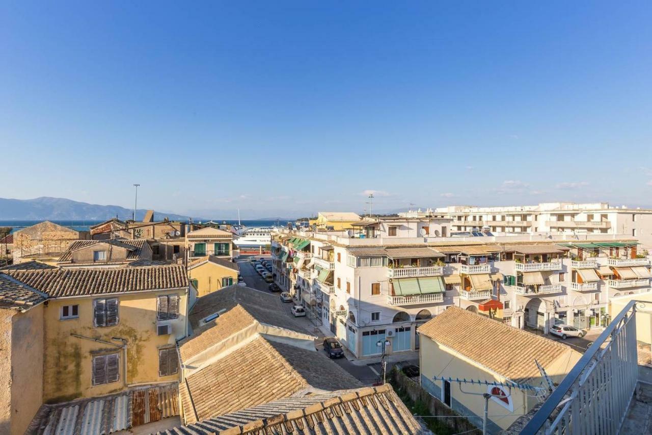Spacious Maisonette - Roof Top View Of Corfu Port Mantouki 외부 사진